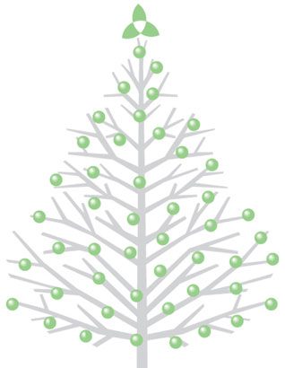 Green Christmas tree